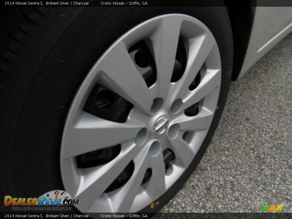 2014 Nissan Sentra S Brilliant Silver / Charcoal Photo #9