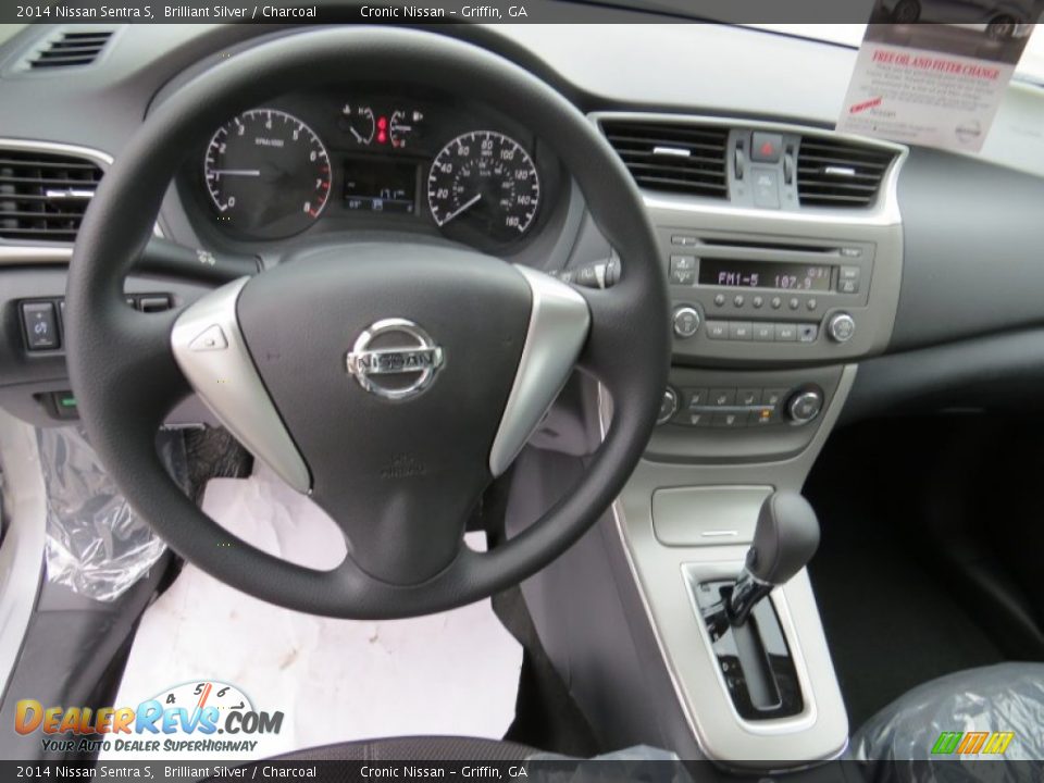 2014 Nissan Sentra S Brilliant Silver / Charcoal Photo #11