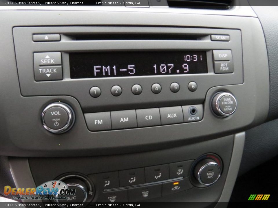 2014 Nissan Sentra S Brilliant Silver / Charcoal Photo #15