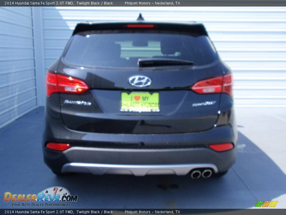 2014 Hyundai Santa Fe Sport 2.0T FWD Twilight Black / Black Photo #5
