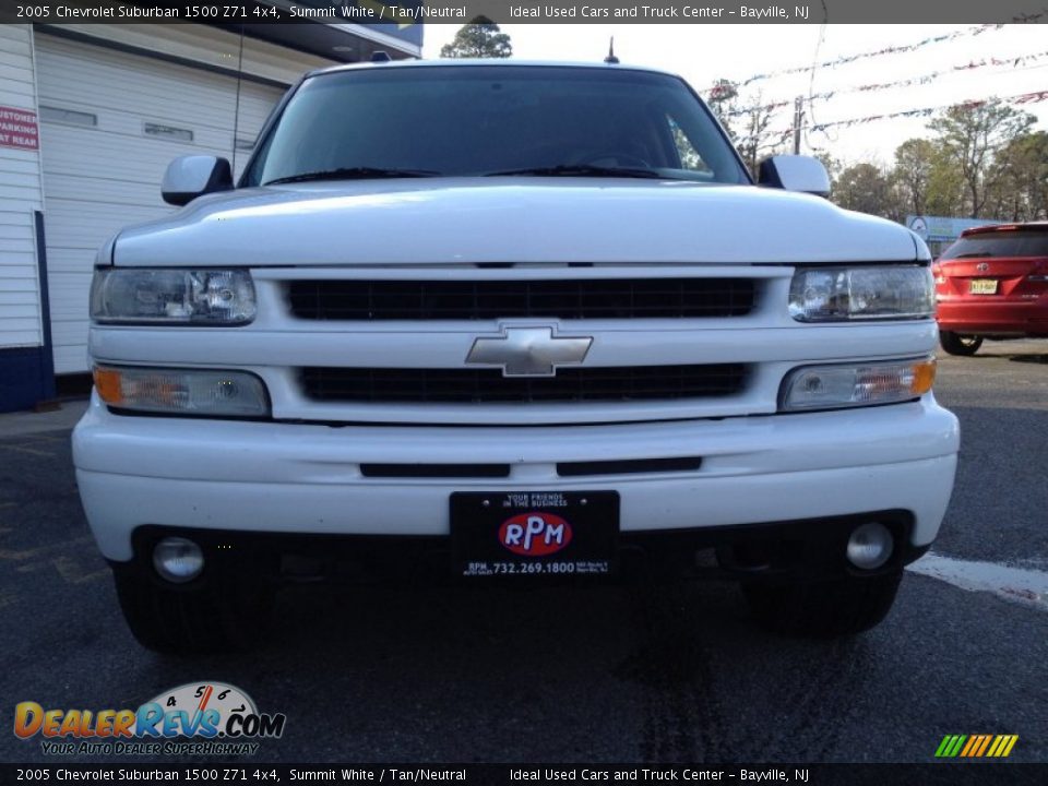 2005 Chevrolet Suburban 1500 Z71 4x4 Summit White / Tan/Neutral Photo #4