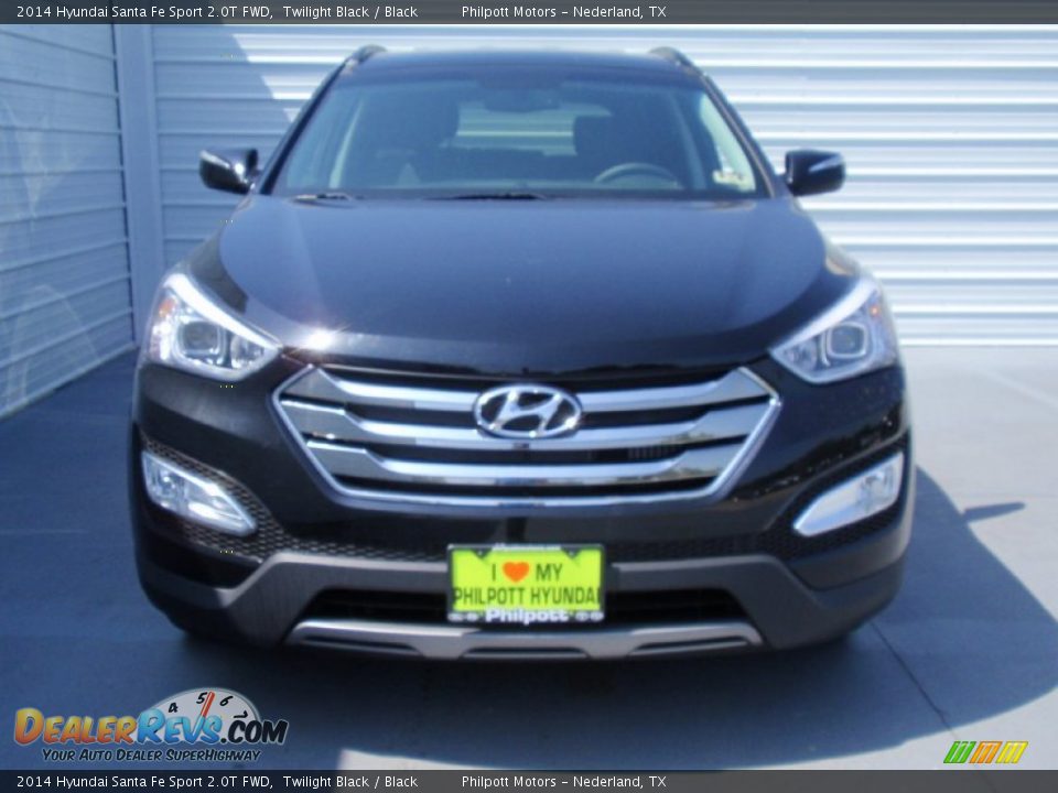2014 Hyundai Santa Fe Sport 2.0T FWD Twilight Black / Black Photo #8
