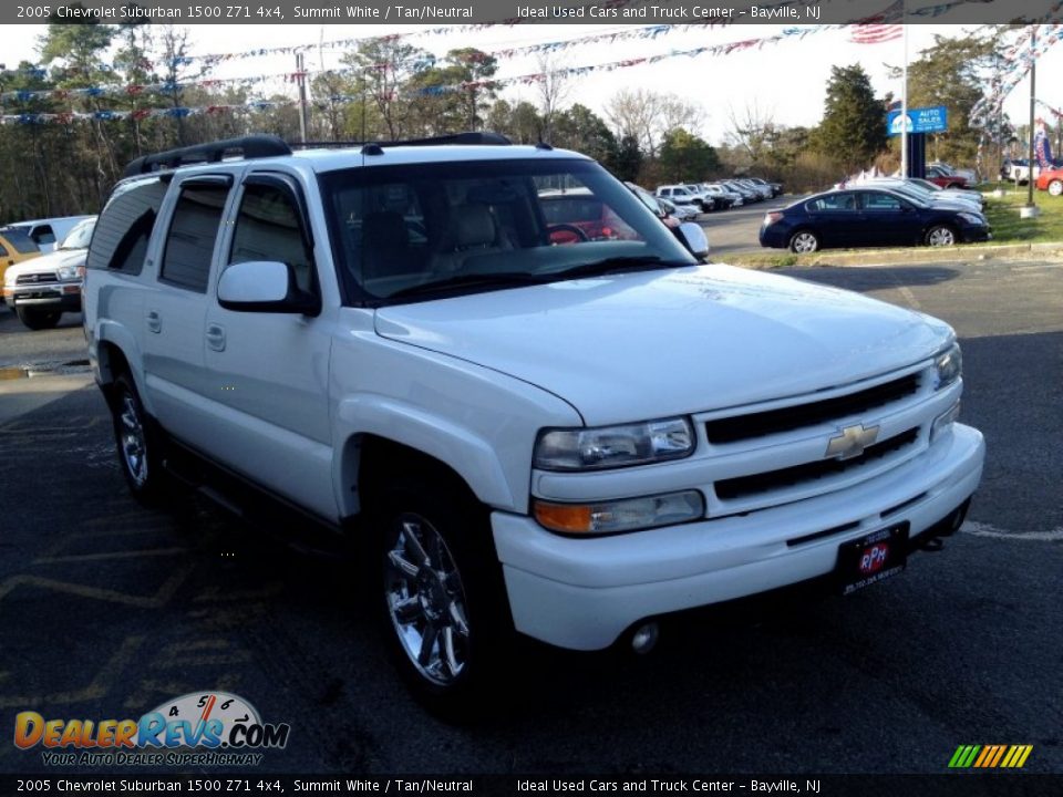 2005 Chevrolet Suburban 1500 Z71 4x4 Summit White / Tan/Neutral Photo #5