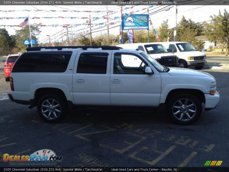2005 Chevrolet Suburban 1500 Z71 4x4 Summit White / Tan/Neutral Photo #7