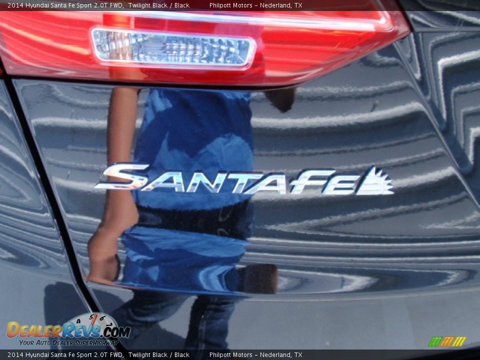 2014 Hyundai Santa Fe Sport 2.0T FWD Twilight Black / Black Photo #14