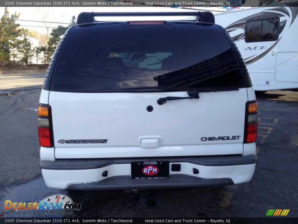 2005 Chevrolet Suburban 1500 Z71 4x4 Summit White / Tan/Neutral Photo #14