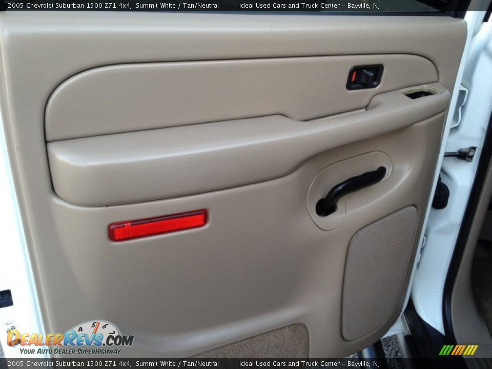 2005 Chevrolet Suburban 1500 Z71 4x4 Summit White / Tan/Neutral Photo #20