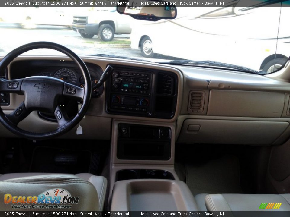 2005 Chevrolet Suburban 1500 Z71 4x4 Summit White / Tan/Neutral Photo #24