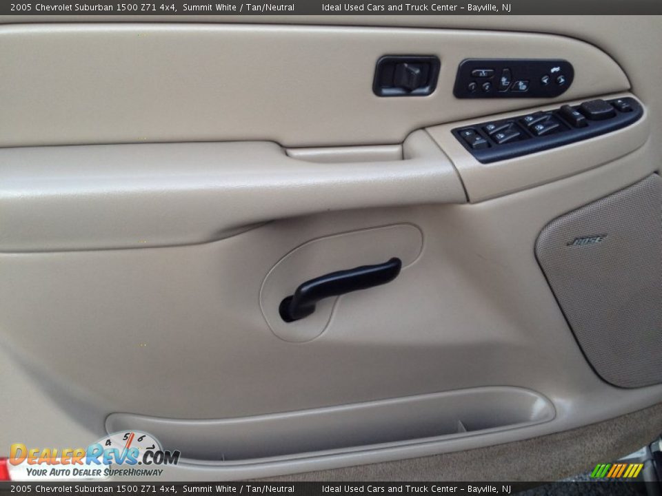 2005 Chevrolet Suburban 1500 Z71 4x4 Summit White / Tan/Neutral Photo #25