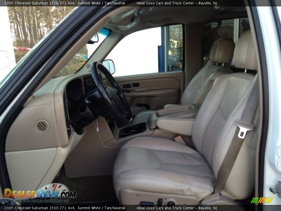 2005 Chevrolet Suburban 1500 Z71 4x4 Summit White / Tan/Neutral Photo #27