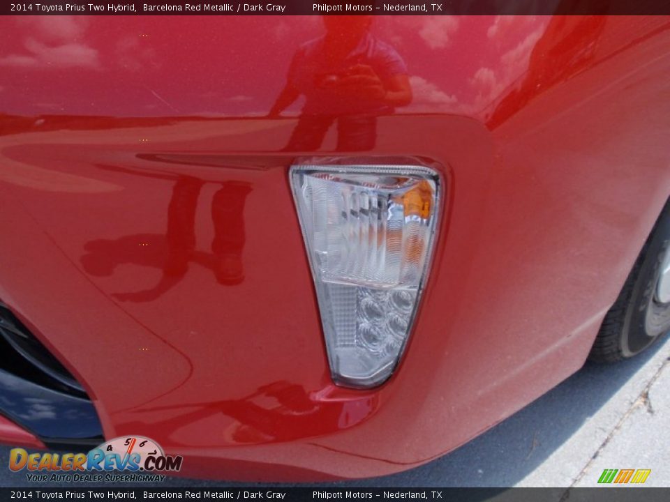 2014 Toyota Prius Two Hybrid Barcelona Red Metallic / Dark Gray Photo #10