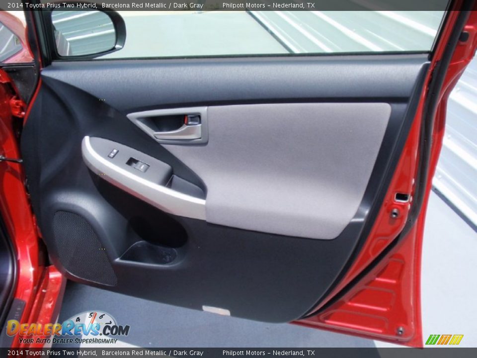 2014 Toyota Prius Two Hybrid Barcelona Red Metallic / Dark Gray Photo #18