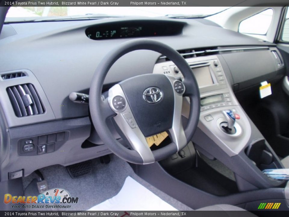 2014 Toyota Prius Two Hybrid Blizzard White Pearl / Dark Gray Photo #26