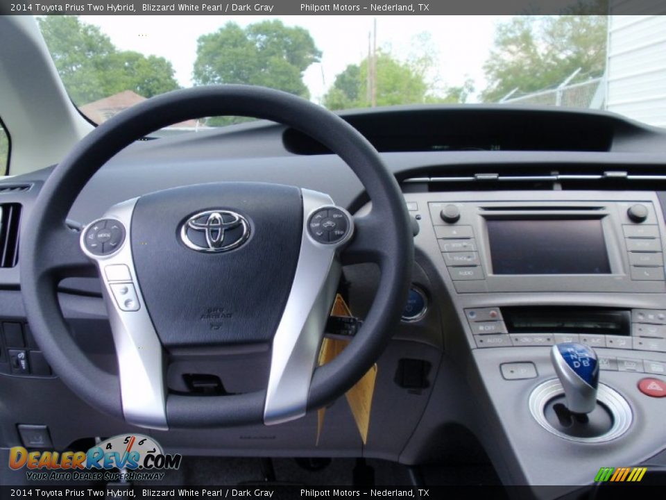 2014 Toyota Prius Two Hybrid Blizzard White Pearl / Dark Gray Photo #29