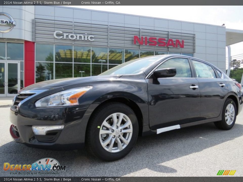 2014 Nissan Altima 2.5 S Storm Blue / Beige Photo #1