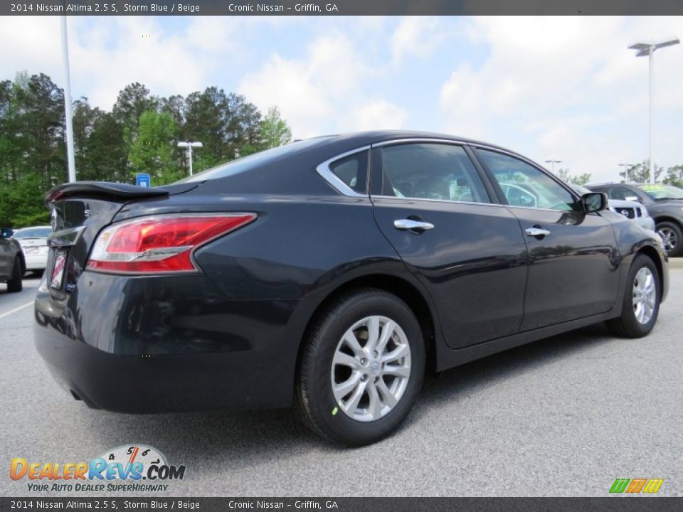2014 Nissan Altima 2.5 S Storm Blue / Beige Photo #5