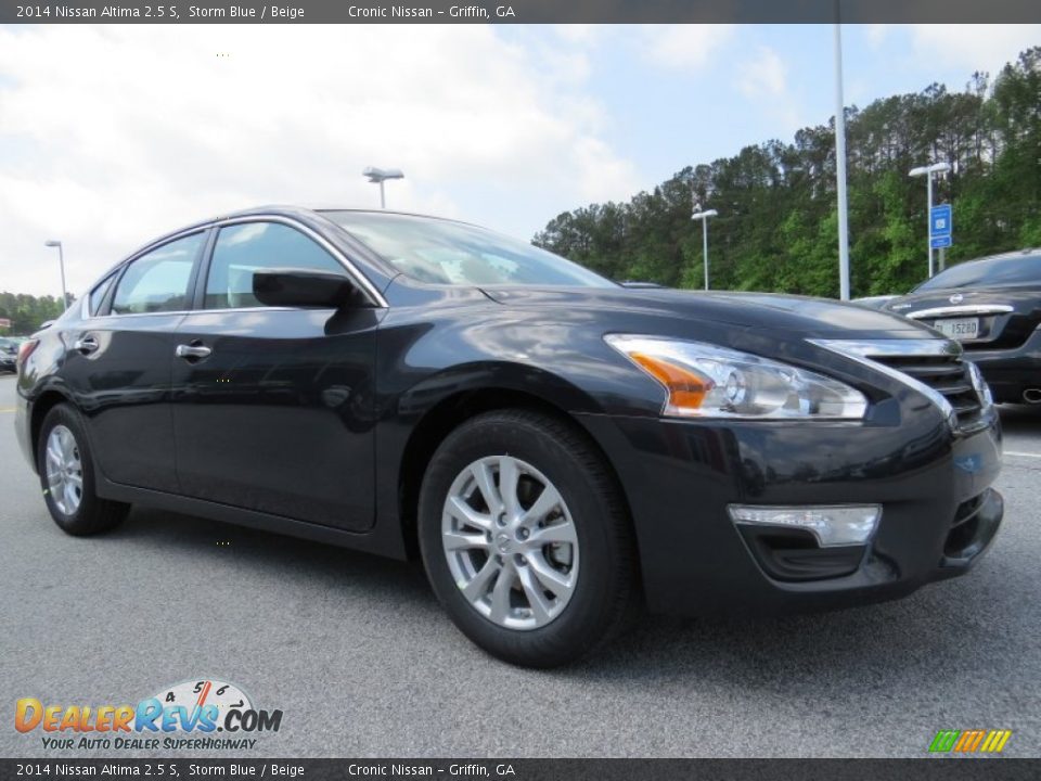 2014 Nissan Altima 2.5 S Storm Blue / Beige Photo #7