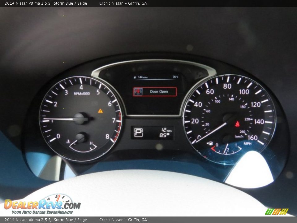 2014 Nissan Altima 2.5 S Storm Blue / Beige Photo #14
