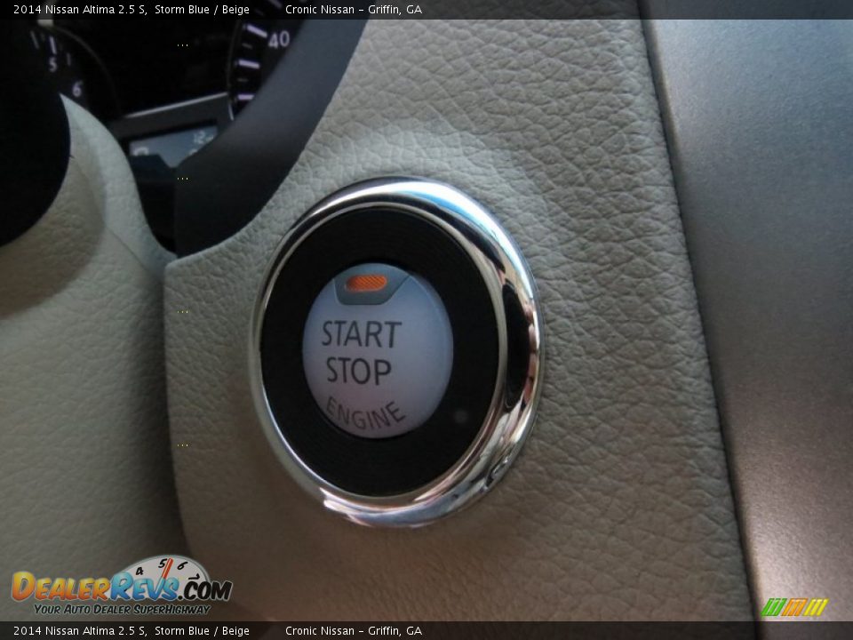 2014 Nissan Altima 2.5 S Storm Blue / Beige Photo #16