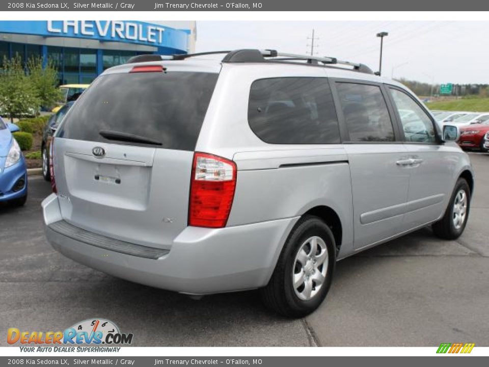 2008 Kia Sedona LX Silver Metallic / Gray Photo #3