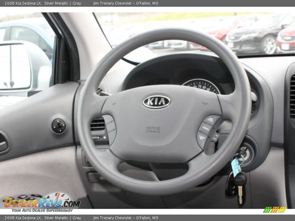 2008 Kia Sedona LX Silver Metallic / Gray Photo #11