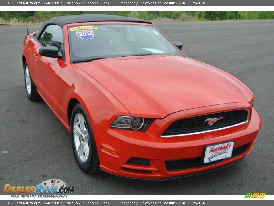 2014 Ford Mustang V6 Convertible Race Red / Charcoal Black Photo #1