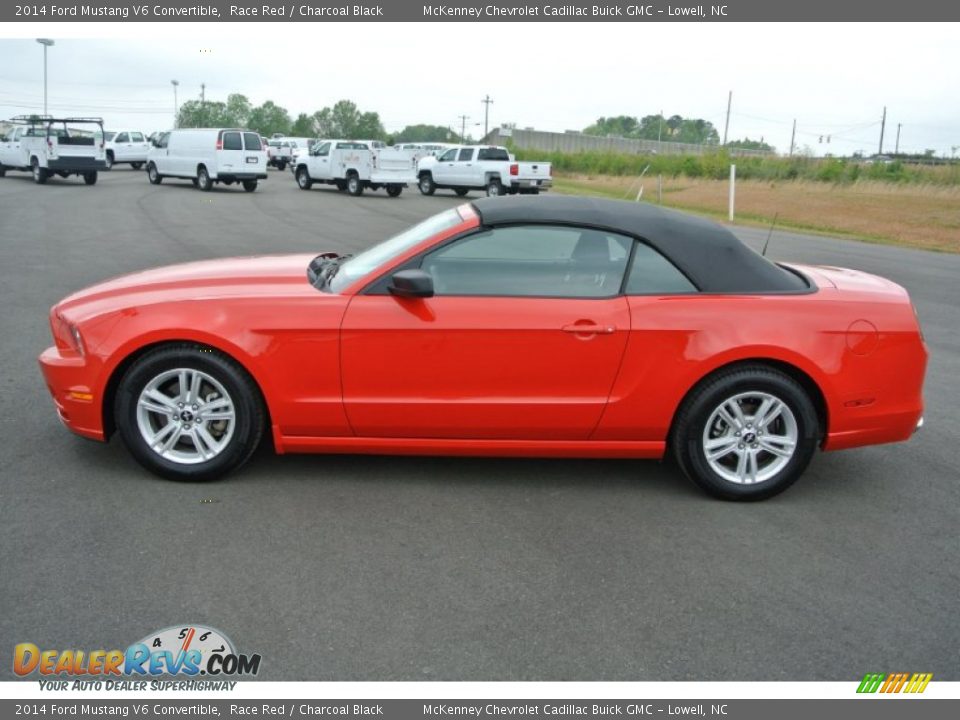 2014 Ford Mustang V6 Convertible Race Red / Charcoal Black Photo #3