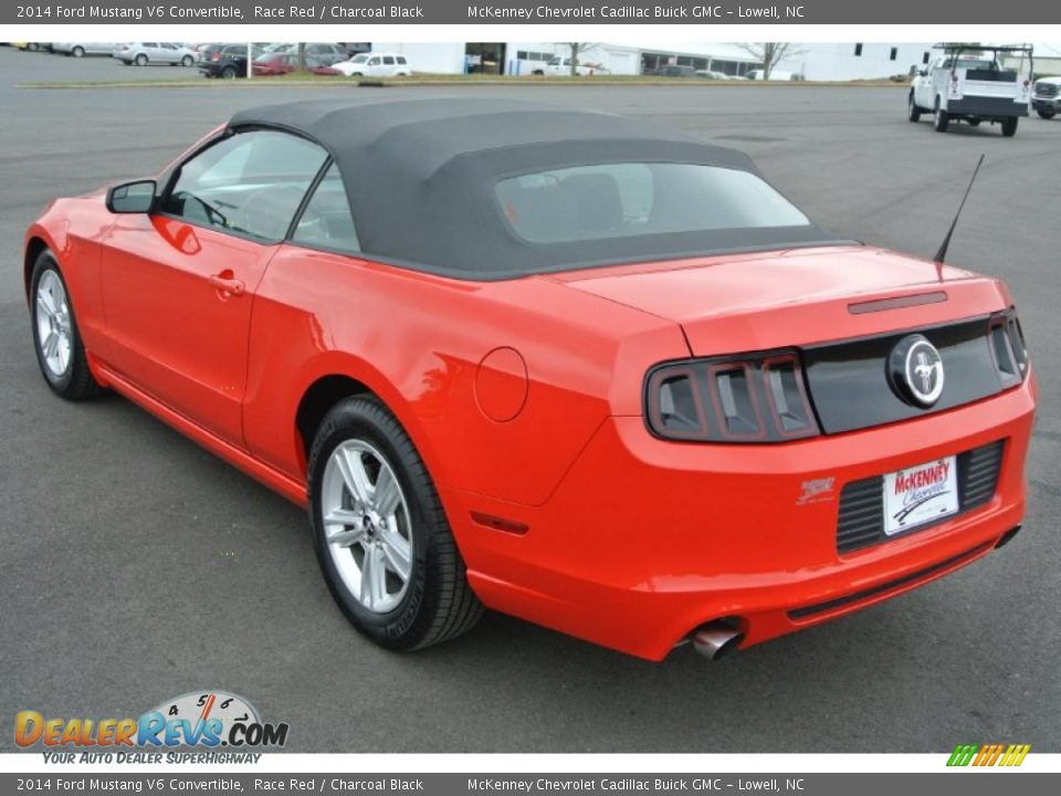 2014 Ford Mustang V6 Convertible Race Red / Charcoal Black Photo #4