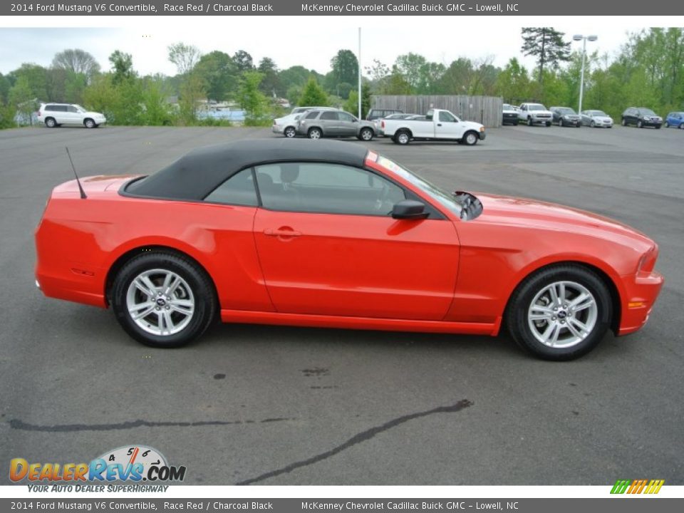 2014 Ford Mustang V6 Convertible Race Red / Charcoal Black Photo #6
