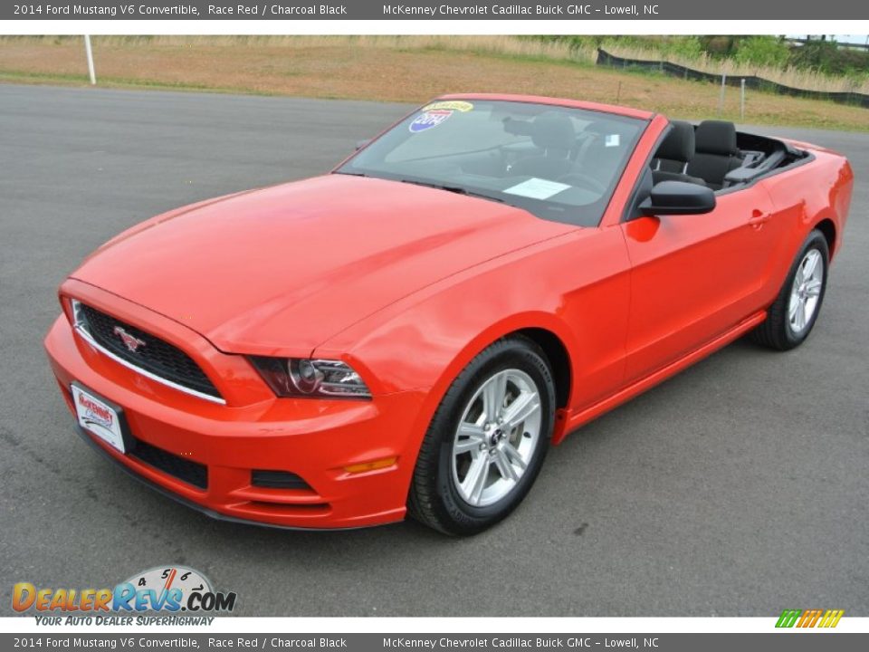 2014 Ford Mustang V6 Convertible Race Red / Charcoal Black Photo #27