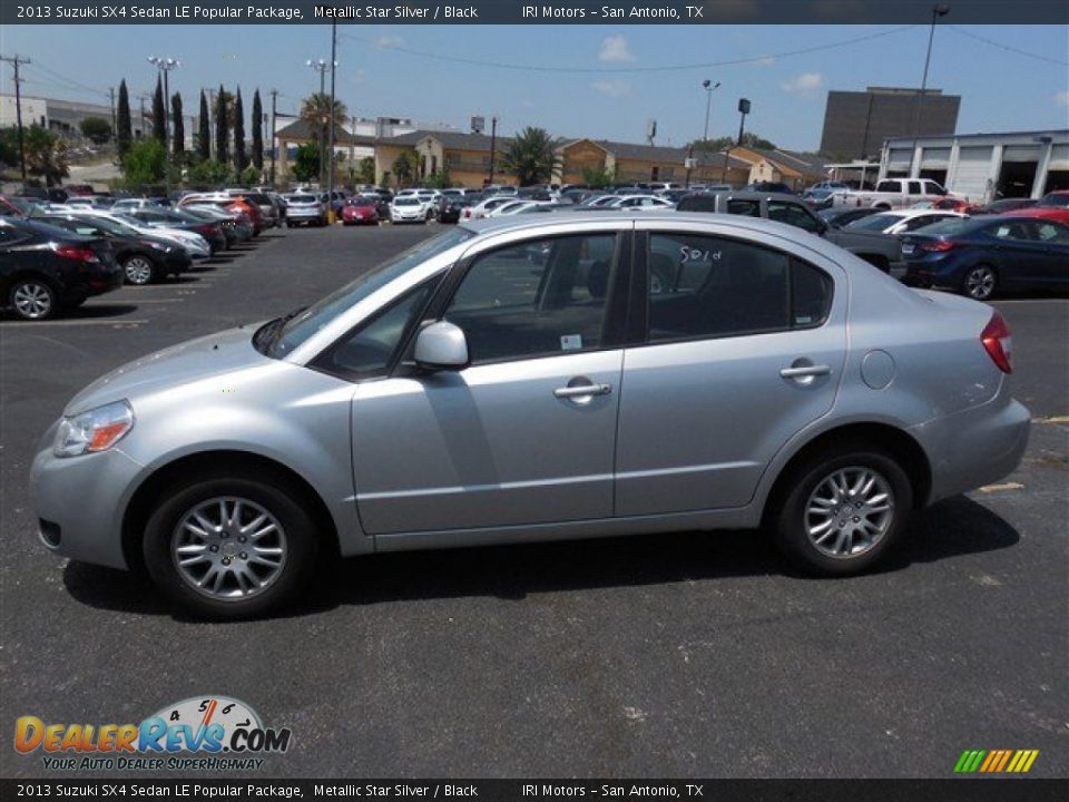 2013 Suzuki SX4 Sedan LE Popular Package Metallic Star Silver / Black Photo #6