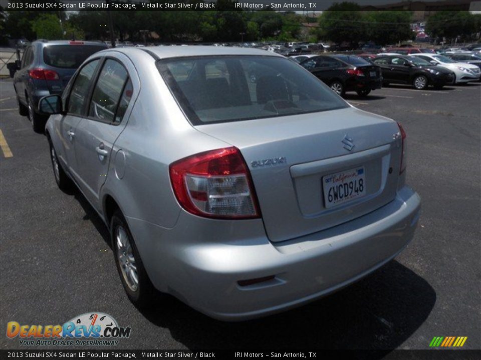 2013 Suzuki SX4 Sedan LE Popular Package Metallic Star Silver / Black Photo #7