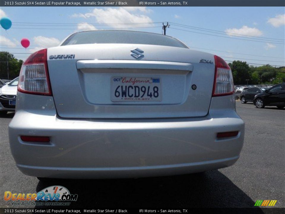 2013 Suzuki SX4 Sedan LE Popular Package Metallic Star Silver / Black Photo #9
