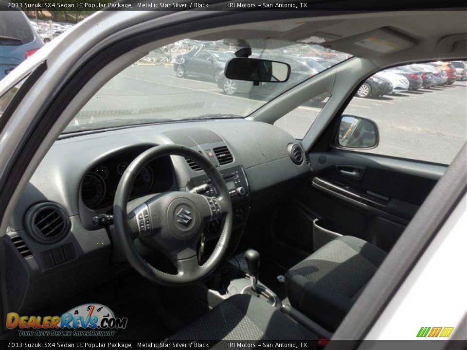 2013 Suzuki SX4 Sedan LE Popular Package Metallic Star Silver / Black Photo #12