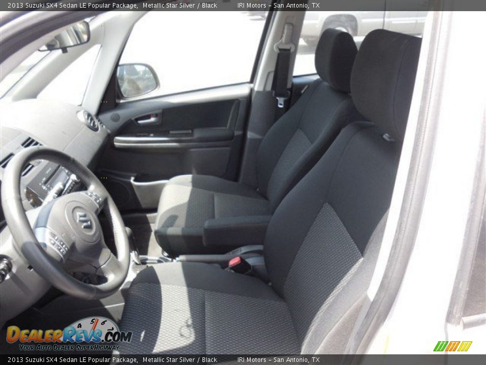 2013 Suzuki SX4 Sedan LE Popular Package Metallic Star Silver / Black Photo #13