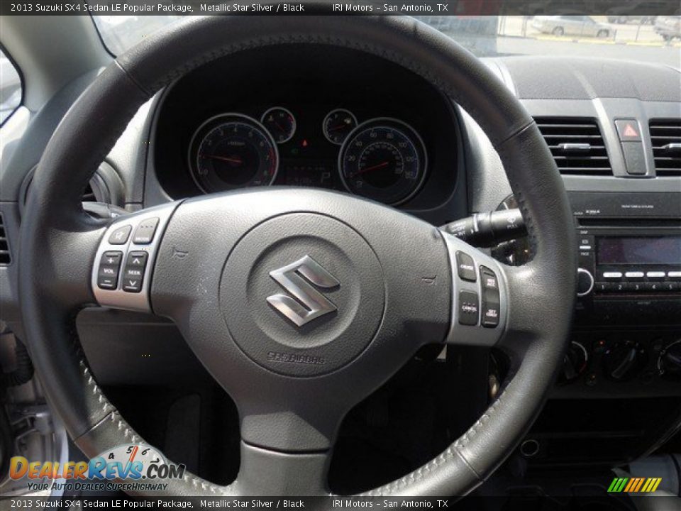 2013 Suzuki SX4 Sedan LE Popular Package Metallic Star Silver / Black Photo #18