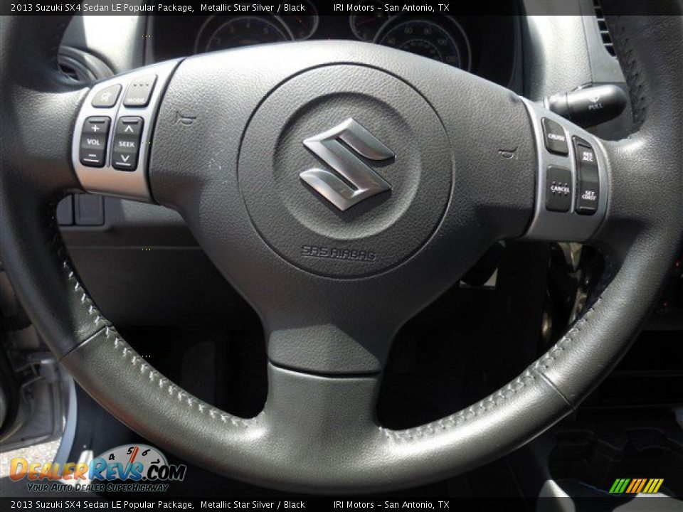 2013 Suzuki SX4 Sedan LE Popular Package Metallic Star Silver / Black Photo #21