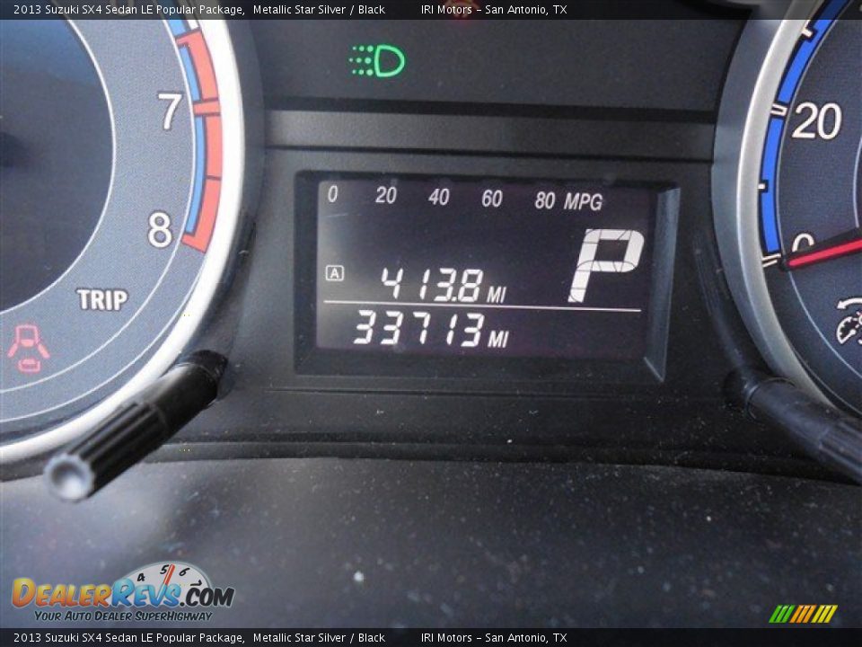 2013 Suzuki SX4 Sedan LE Popular Package Metallic Star Silver / Black Photo #22