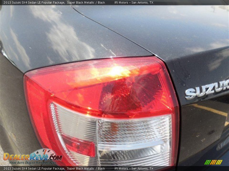 2013 Suzuki SX4 Sedan LE Popular Package Super Black Metallic / Black Photo #10