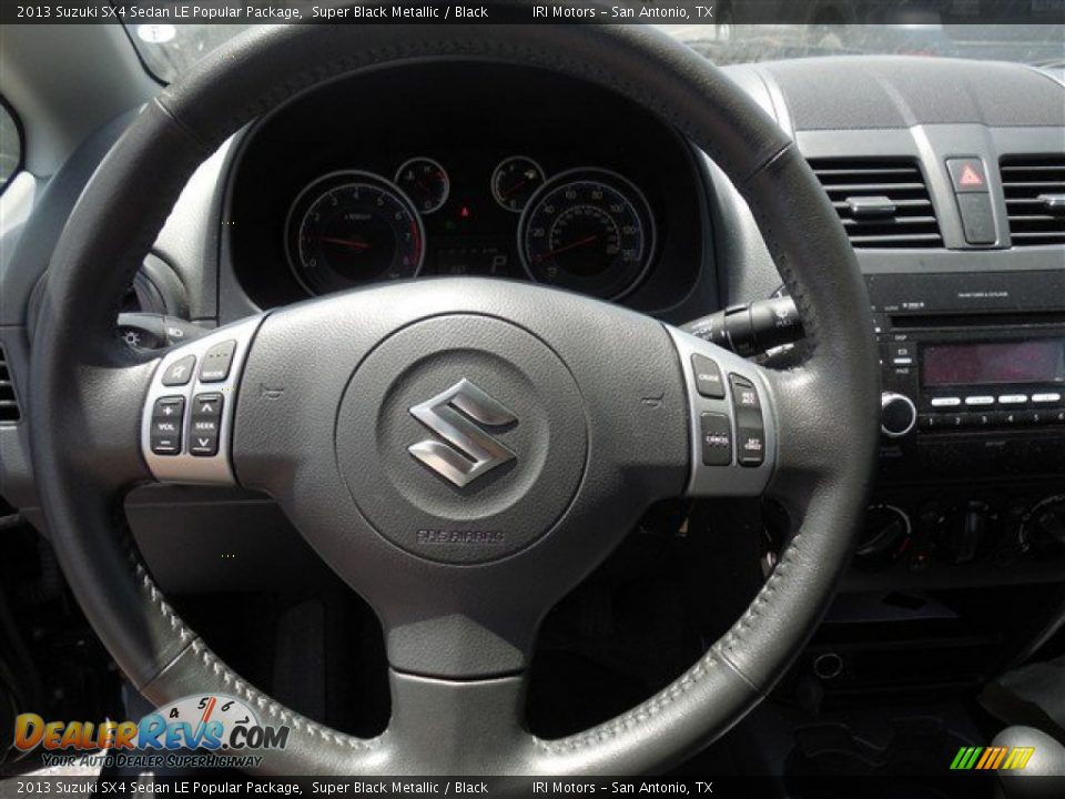 2013 Suzuki SX4 Sedan LE Popular Package Steering Wheel Photo #18