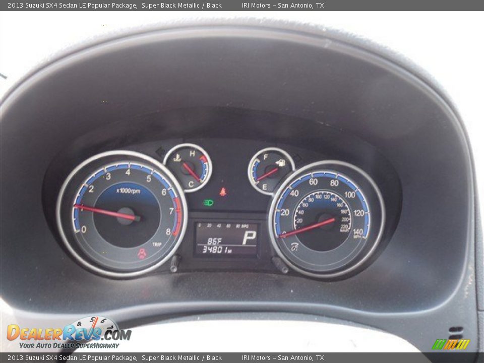 2013 Suzuki SX4 Sedan LE Popular Package Gauges Photo #21