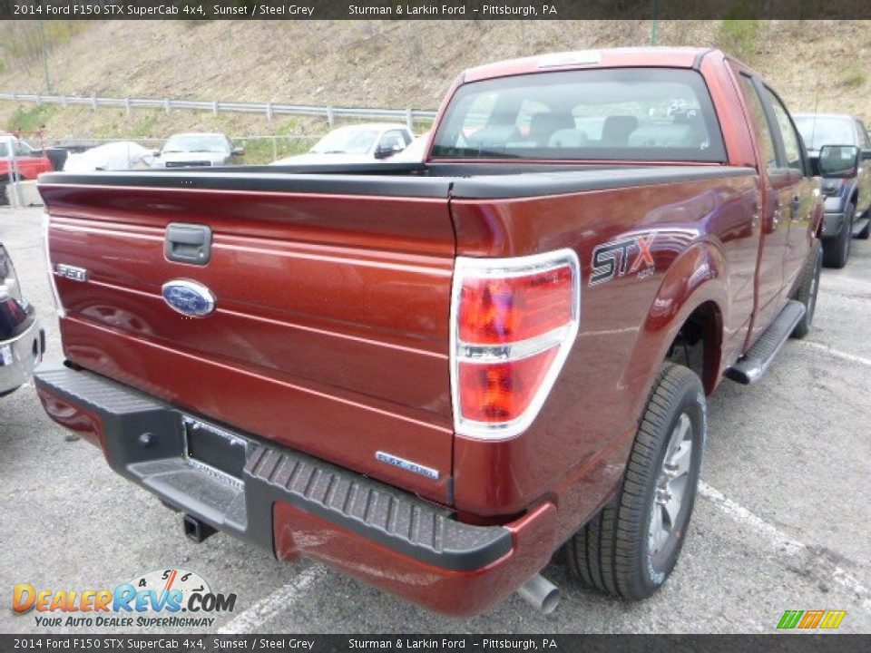 2014 Ford F150 STX SuperCab 4x4 Sunset / Steel Grey Photo #2