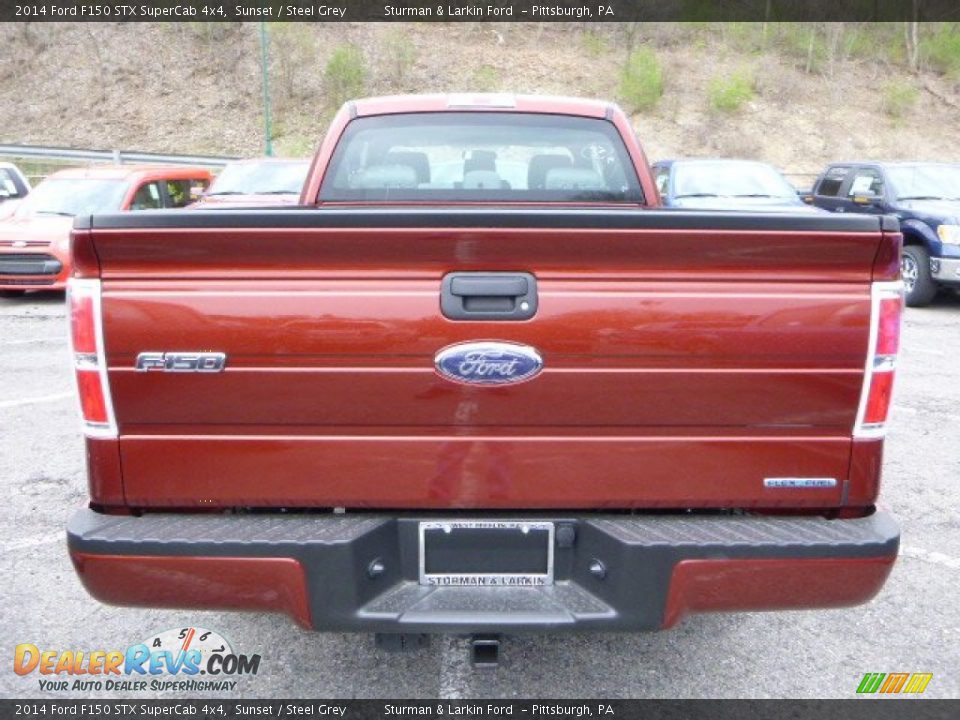 2014 Ford F150 STX SuperCab 4x4 Sunset / Steel Grey Photo #3