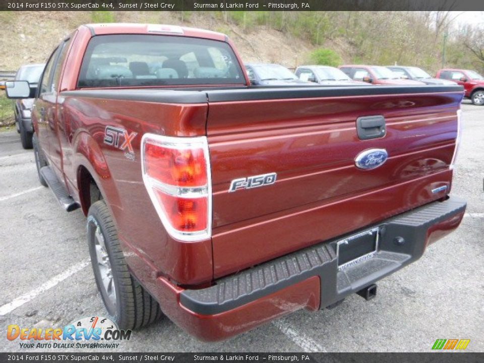 2014 Ford F150 STX SuperCab 4x4 Sunset / Steel Grey Photo #4