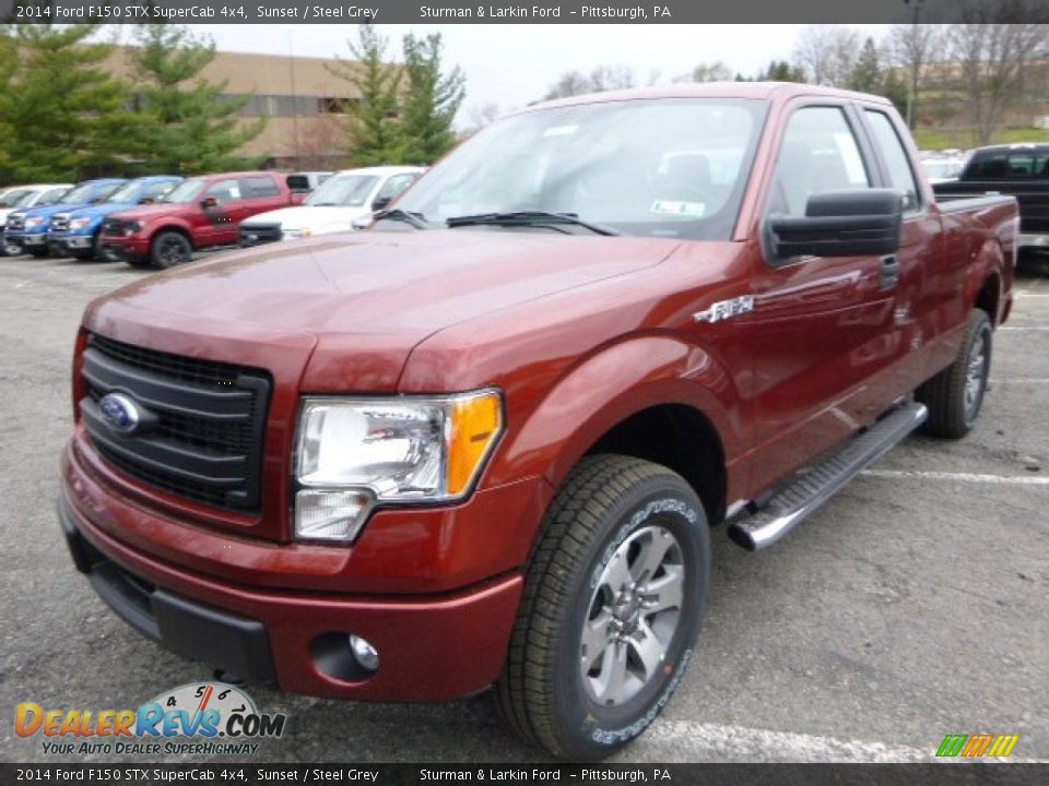 2014 Ford F150 STX SuperCab 4x4 Sunset / Steel Grey Photo #5