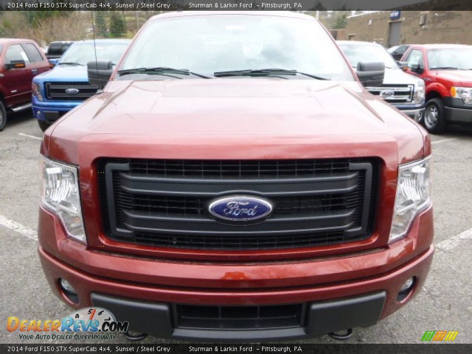 2014 Ford F150 STX SuperCab 4x4 Sunset / Steel Grey Photo #6