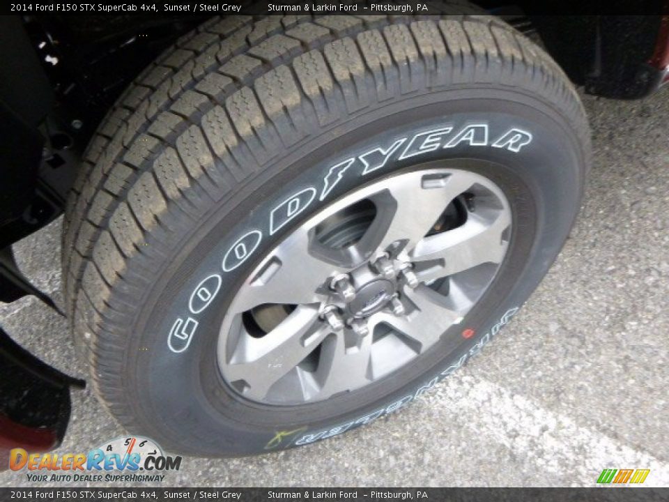 2014 Ford F150 STX SuperCab 4x4 Sunset / Steel Grey Photo #7