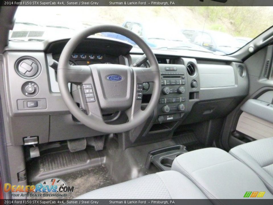 2014 Ford F150 STX SuperCab 4x4 Sunset / Steel Grey Photo #10