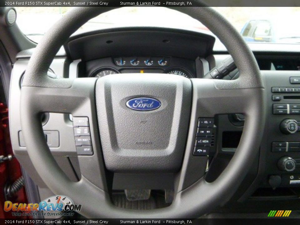 2014 Ford F150 STX SuperCab 4x4 Sunset / Steel Grey Photo #12