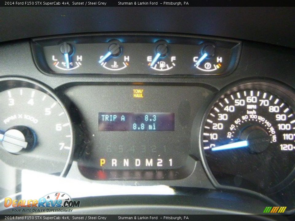 2014 Ford F150 STX SuperCab 4x4 Sunset / Steel Grey Photo #15